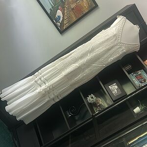 Galina dress.  Perfectly airy for a garden wedding.  Plenty of beading!